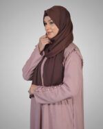 Luxury Cherry Fabric Stylish Burka & Hijab Combo - Image 5