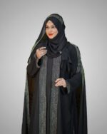 Dubai Cherry Fabric Borka – Exclusive Collection - Image 2