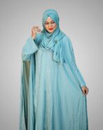 Dubai Cherry Fabric Borka – Exclusive Collection - Image 3