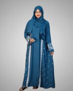 Cherry Fabric Borka with Embroidery Design - Image 8