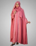 Dubai Cherry Fabric Borka – Exclusive Collection - Image 4