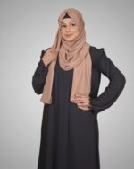 Luxury Cherry Fabric Stylish Burka & Hijab Combo - Image 2