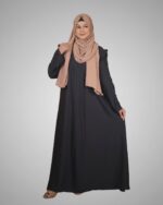 Luxury Cherry Fabric Stylish Burka & Hijab Combo - Image 11