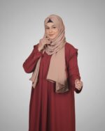 Luxury Cherry Fabric Stylish Burka & Hijab Combo - Image 4